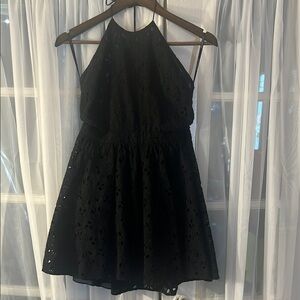 Zimmerman Elegant Short Lace Backless Halter Black Dress Women’s Size 2